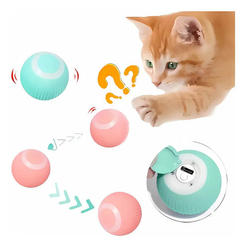 Pelotita Smart Interactiva Para Gato Recargable
