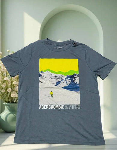 Remera Abercrombie Kids Niño Varón Comoda Moderna Logo
