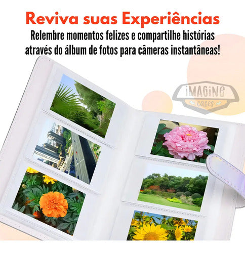 Álbum De Fotos Instantáneo Polaroid Instax Mini, 108 Fotos En Color Blanco