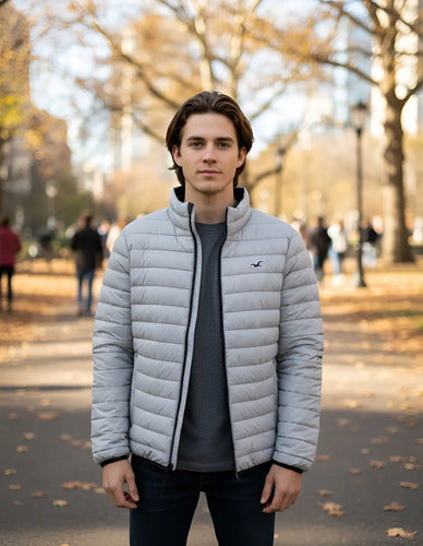 Campera De Abrigo Hollister Lisa Con Logo