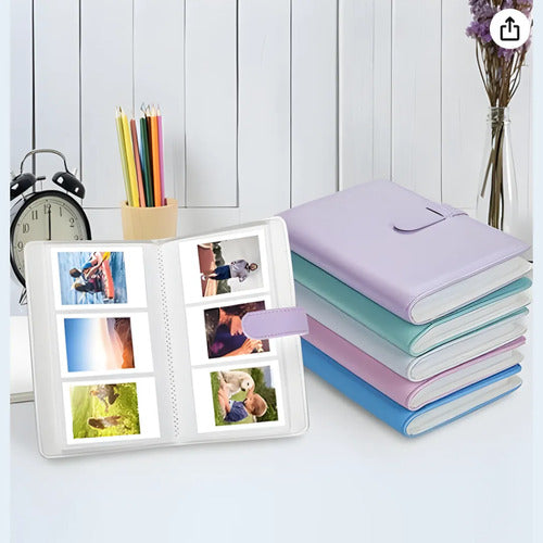 Set Album Estuche Para Instax 7 En 1 Mini 9/11/12 Azul