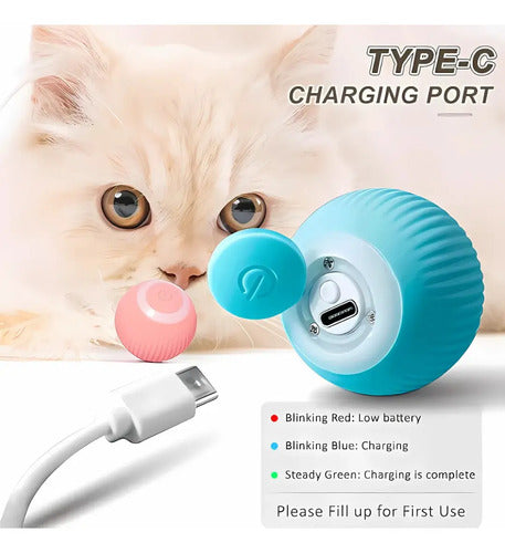 Pelotita Smart Interactiva Para Gato Recargable