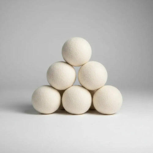 Bolas Lana Premium Para Lavadora Y Secadora X6 Blanco