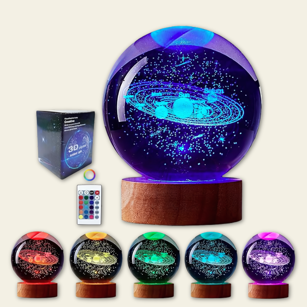 Lampara veladora 3D a color