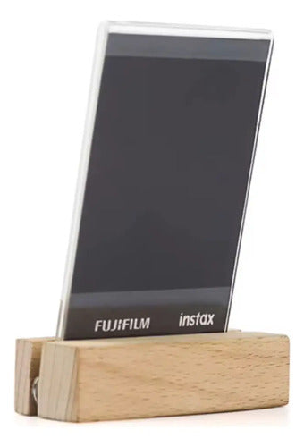 Portarretrato Luz Led Para Instax Fujifilm Beige Lisa