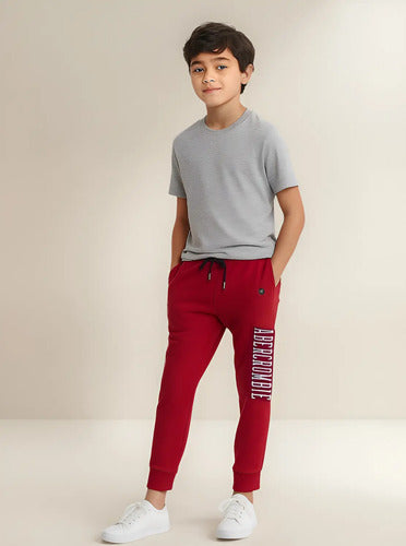Pantalon Jogging Deportivo Abercrombie Para Niño Nuevo