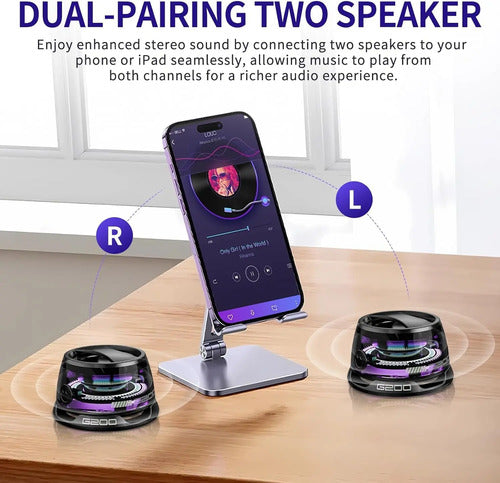 Parlante Bluetooth Inalambrico Magnetico G200 Negro