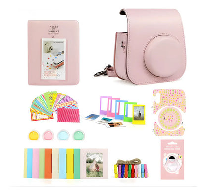 Set Album Estuche Para Instax 7 En 1 Mini 9/11/12 Rosa
