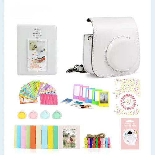 Set Album Estuche Para Instax 7 En 1 Mini 9/11/12 Blanco
