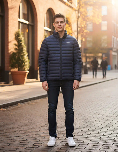 Campera De Abrigo Hollister Lisa Con Logo