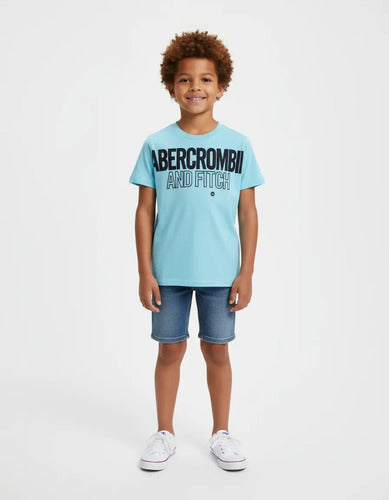 Remera Manga Corta Abercrombie Niño Kids Modelo