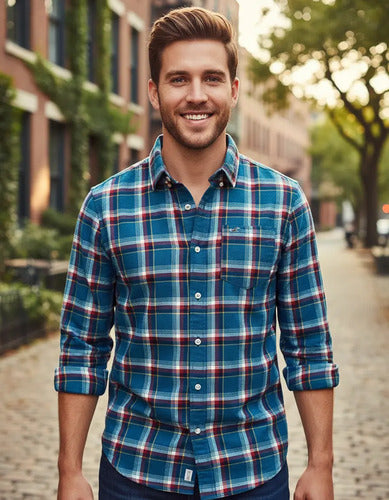 Camisa Hollister By Abercrombie A Cuadros Grandes