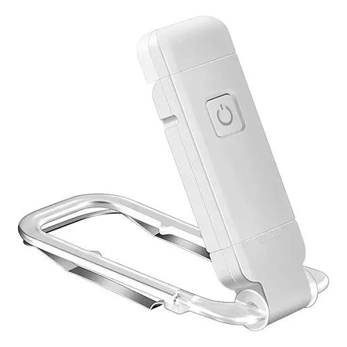 Lampara De Lectura Para Libro Luz Led Clip Blanco
