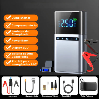 Arrancador Inflador Compresor Portatil Para Auto Moto