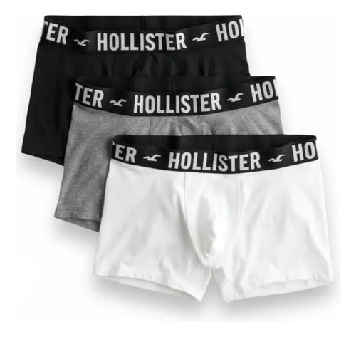 Pack 3 Boxers Hollister By Abercrombie Negro S