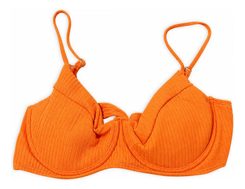 Bikini Mujer Corpiño Zaful Talle Xl Naranja Xl