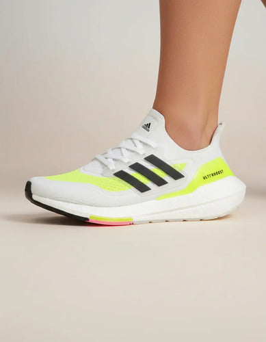 Championes Running adidas Hombre Ultraboost 21 Blanco 9 Uk