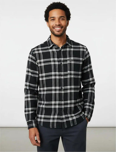 Camisa Hollister Franela Escosesa A Cuadros