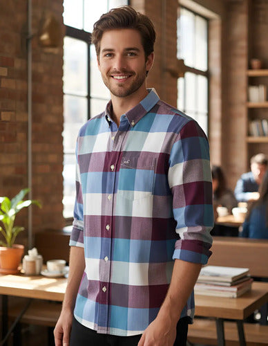 Camisa Hollister By Abercrombie A Cuadros Grandes
