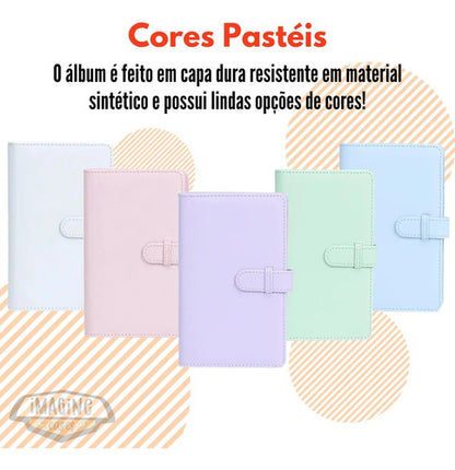Álbum De Fotos Instantáneas Con Tapa Dura Para 108 Fotos Polaroid E Instax Mini Morado