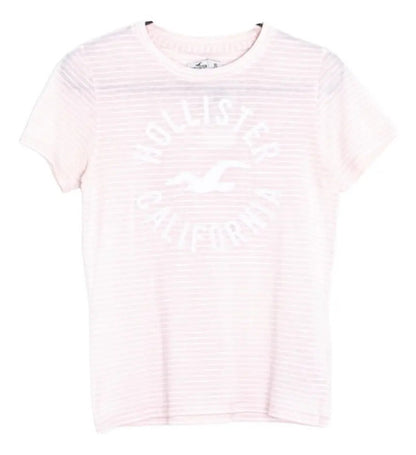 Remera Dama Hollister Estampada Redonda