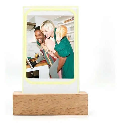 Lampara Led Inalambrica Compatible Polaroid Decorativa Beige Blanco