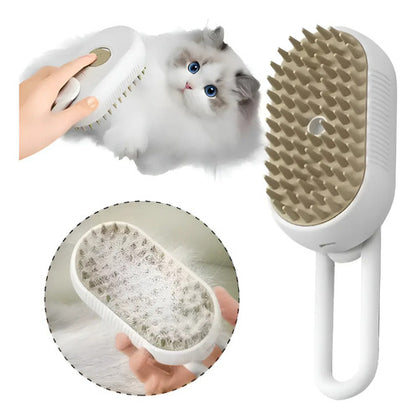 Peine Cepillo A Vapor 3 En 1 Perro Gato Cachorro Masaje Usb