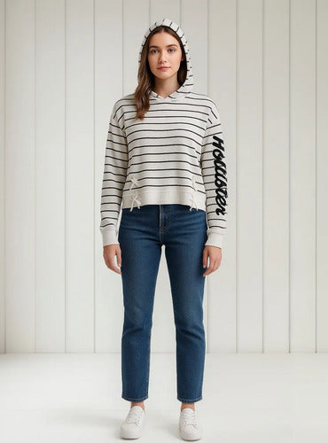 Hoodie Hollister By Abercrombie Estampado Para Dama