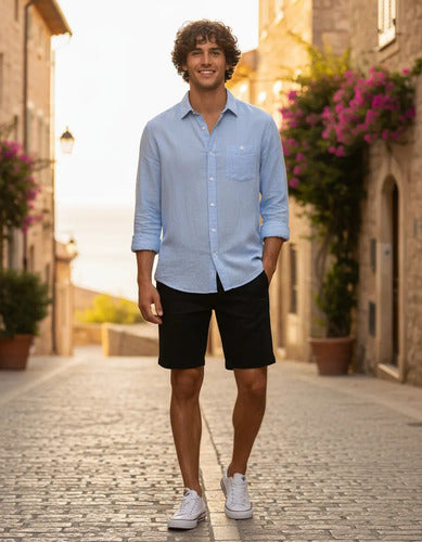 Short Hollister By Abercrombie De Vestir Liso Negro 31