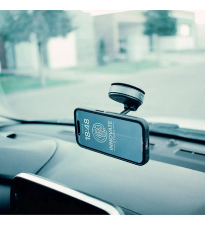 Soporte Magnetico Auto Celular Ventosa 360 De Vacio Premium Negro