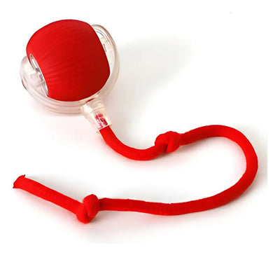 Pelotita Smart Interactiva Para Gato Y Gatitos Con Piolin Rojo