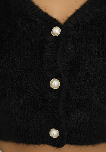 Sweater Cardigan Dama Shein Negro S