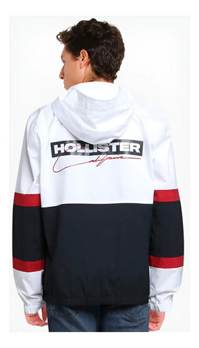Camperas Rompeviento Hollister Media Cremallera Negro S