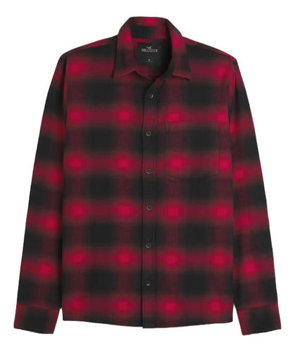 Camisa Hollister Franela Escosesa A Cuadros