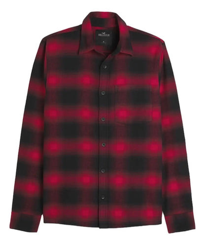 Camisa Hollister Franela Escosesa A Cuadros