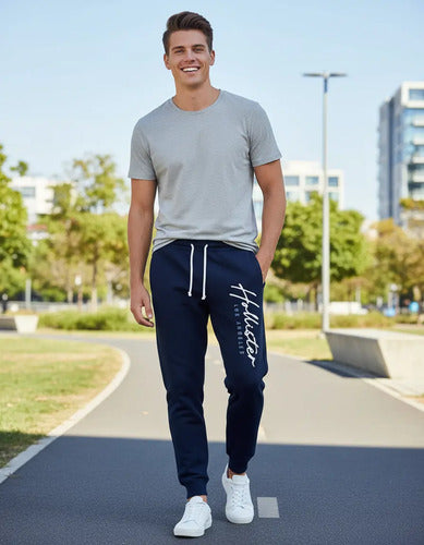 Pantalon Deportivo Hollister By Abercrombie  Azul S