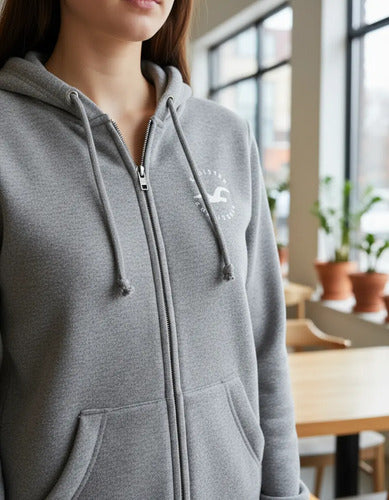 Hoodie Hollister By Abercrombie Estampado Para Dama