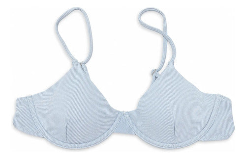 Bikini Mujer Corpiño Zaful Talle Xl Celeste Xl