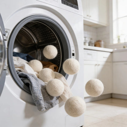 Bolas Lana Premium Para Lavadora Y Secadora X6 Blanco