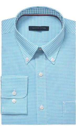 Camisa Tommy Hilfiger Lisa Hombre Cuello Americano Turquesa Xl
