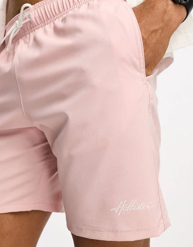 Bermudas De Baño Hollister Nuevas Y Originales Rosado S