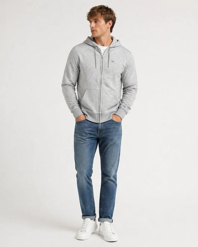 Campera Hollister By Abercrombie Logo Chico Lisa
