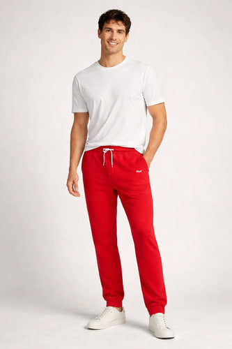 Pantalon Hollister By Abercrombie Estampado Rojo L