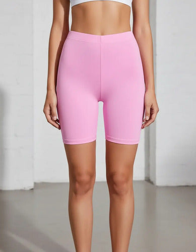 Biker Calza Mujer Shein Rosa Xs