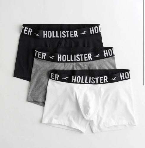 Pack 3 Boxers Hollister By Abercrombie Negro S