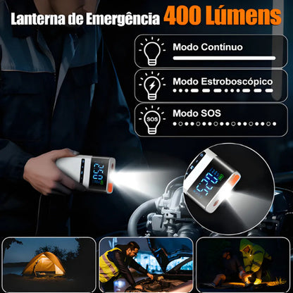 Arrancador Inflador Compresor Portatil Para Auto Moto