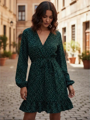 Vestido Shein Mujer Corto Lunares