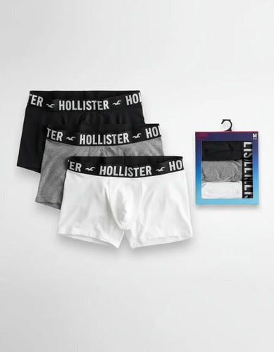 Pack 3 Boxers Hollister By Abercrombie Negro S
