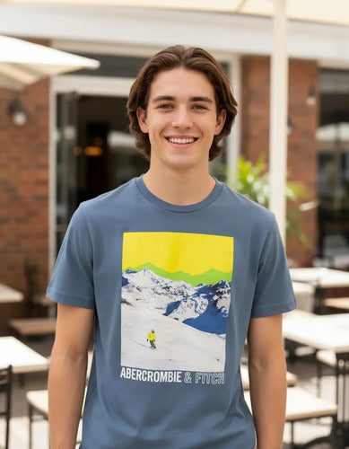 Remera Abercrombie Kids Niño Varón Comoda Moderna Logo