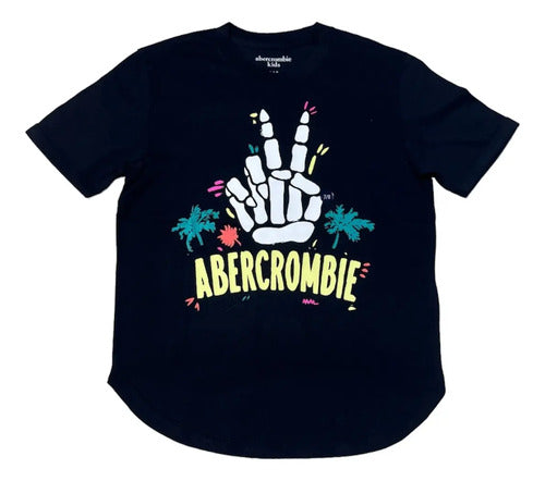 Remera Manga Corta Abercrombie Niño Kids Modelo